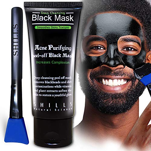 SHILLS Charcoal Mask for Men, Purifying Peel Off Mask, Black Mask Peel Off, B...