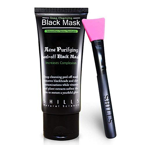 SHILLS Purifying Charcoal Black Mask, Peel Off Mask, Black Mask Peel Off, Bla...