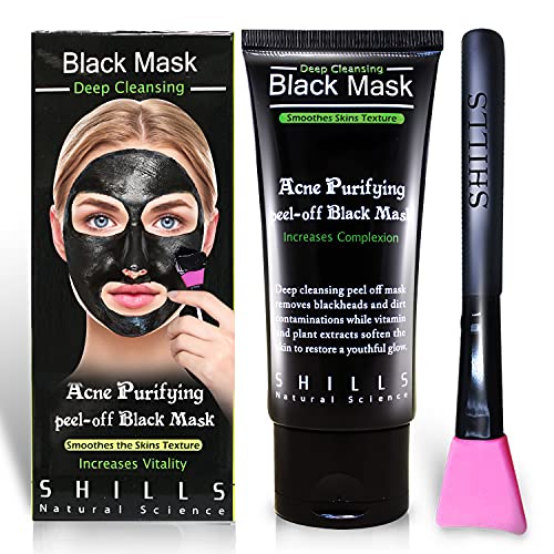SHILLS Purifying Charcoal Black Mask, Peel Off Mask, Black Mask Peel Off, Bla...