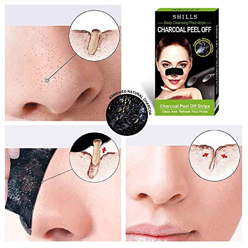 SHILLS Purifying Pore Strips, Nose Strips, 28 Count Strips, Deep Cleansing Bl...