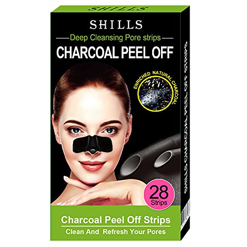 SHILLS Purifying Pore Strips, Nose Strips, 28 Count Strips, Deep Cleansing Bl...