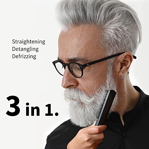 Premium Beard Straightener for Men, Compact Beard Straightening Comb with Ion...