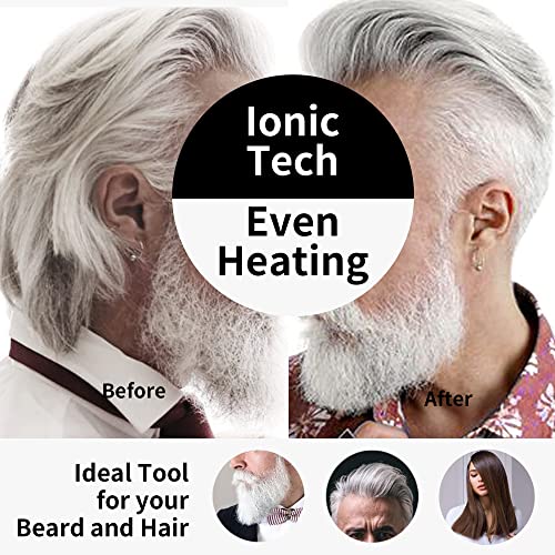 Premium Beard Straightener for Men, Compact Beard Straightening Comb with Ion...