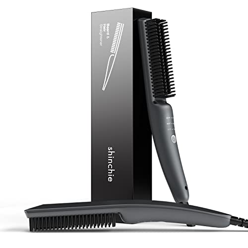 Premium Beard Straightener for Men, Compact Beard Straightening Comb with Ion...