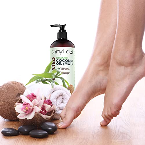 Fractionated Coconut Oil, 100% Pure & Natural Body Oil for Massage & Aromathe...