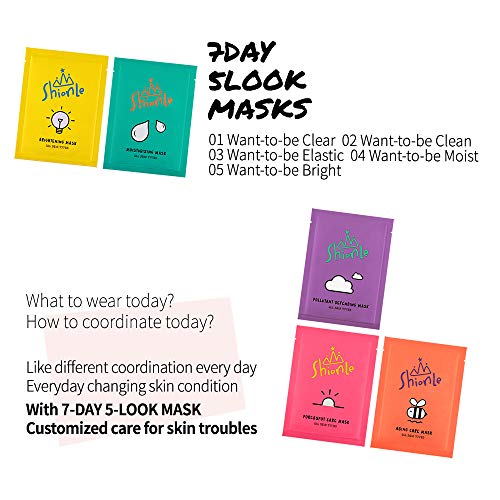 ShionLe Face Facial Beauty Skin Care Mask Sheets | Moisturizing | Brightening...