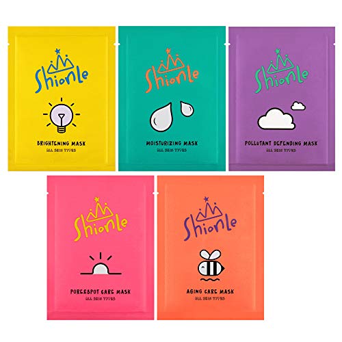 ShionLe Face Facial Beauty Skin Care Mask Sheets | Moisturizing | Brightening...