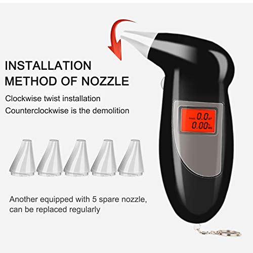 Shkalacar Portable Breath ALC Tester Breathalyzer for Personal and Car,Detect...