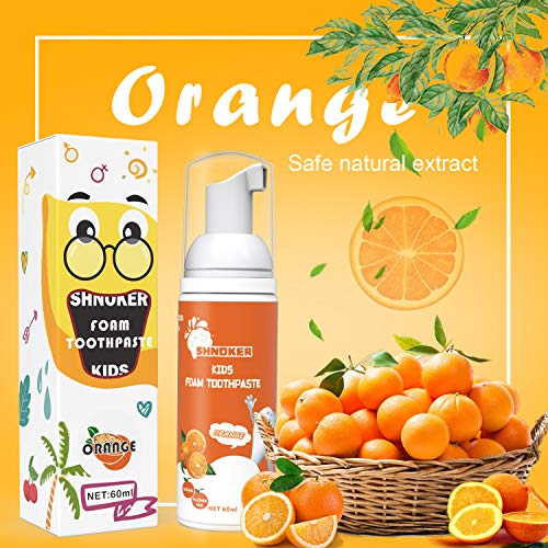 Toddler U-Shaped Toothbrush Foam Toothpaste Set，Kids Silicone Toothbrush 360...