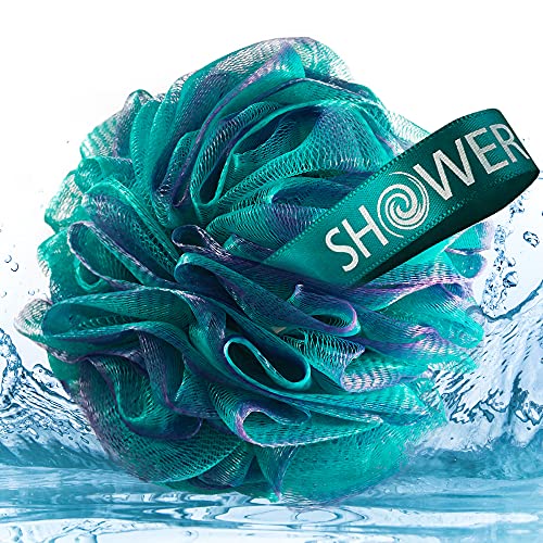 Loofah Bath-Sponge Swirl-Deep-Set-XL-75g by Shower Bouquet - Extra Large 4 Pa...