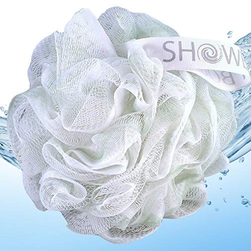 Loofah-Bath-Sponge XL-75g-Soft-Set by Shower Bouquet: 4-Pack-Pastel-Colors - ...