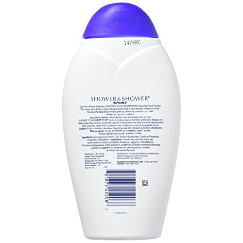 SHOWER TO SHOWER Body Powder Sport 8 oz (Pack of 3)