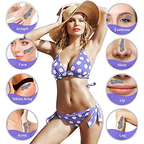 Waxing Kit for Women/Men,Wax Warmer for Hair Removal with 6 Hard Wax Beans,Ho...