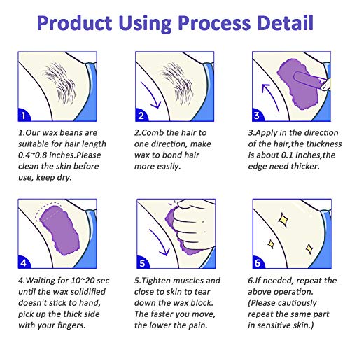 Waxing Kit for Women, Wax Warmer Kit for Hair Removal Home Wax Kit with 1.3 l...