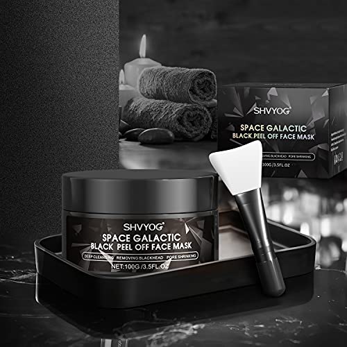 SHVYOG Charcoal Space Galactic Blackhead Remover Mask, Black Peel Off Face Ma...