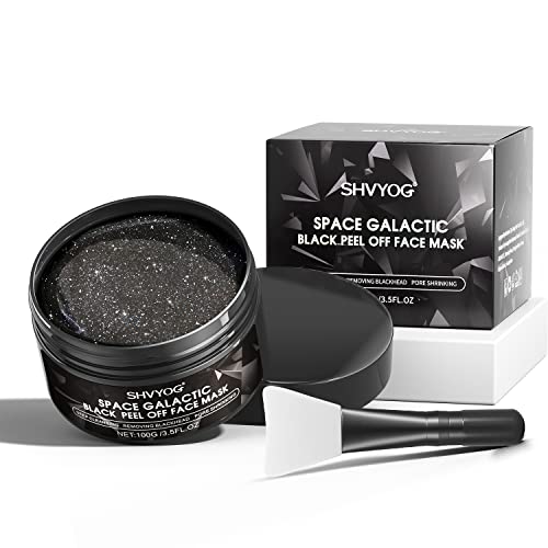 SHVYOG Charcoal Space Galactic Blackhead Remover Mask, Black Peel Off Face Ma...