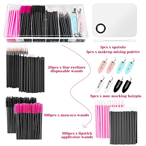 Disposable Makeup Applicators Kit, Shynek Makeup Mixing Palette with Spatula ...