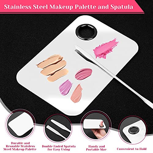 Disposable Makeup Applicators Kit, Shynek Makeup Mixing Palette with Spatula ...