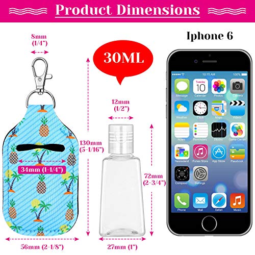 Hand Sanitizer Holders, Shynek 40pcs Empty Travel Size Bottle and Keychain Ho...