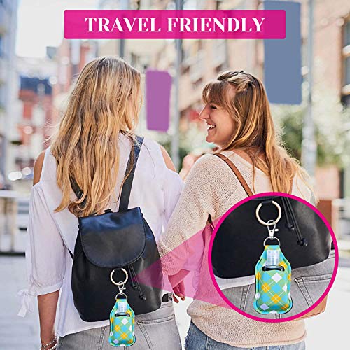 Hand Sanitizer Holders, Shynek 40pcs Empty Travel Size Bottle and Keychain Ho...