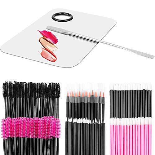 Makeup Mixing Palette with Spatula and 250PCS Disposable Makeup Applicators T...