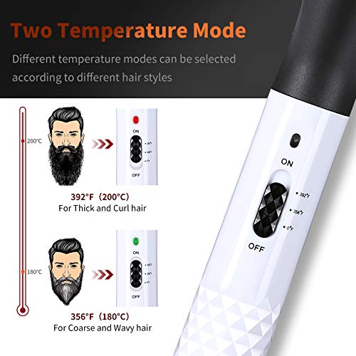 SIAMHOO Hair Straightener Brush, Beard Straightener for Men, Electric Quick C...