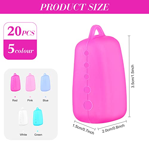 20 Pcs Silicone Toothbrush Covers Caps, Toothbrush Head Case for Electric and...