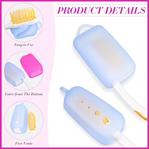 20 Pcs Silicone Toothbrush Covers Caps, Toothbrush Head Case for Electric and...