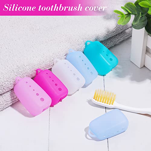 20 Pcs Silicone Toothbrush Covers Caps, Toothbrush Head Case for Electric and...