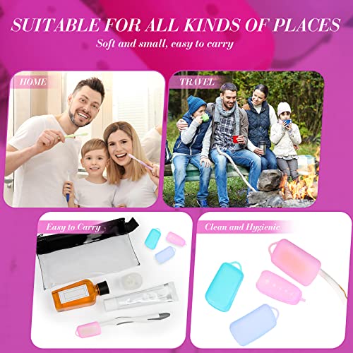 20 Pcs Silicone Toothbrush Covers Caps, Toothbrush Head Case for Electric and...