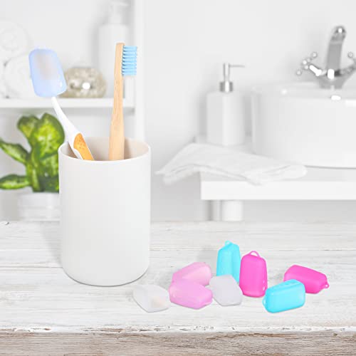 20 Pcs Silicone Toothbrush Covers Caps, Toothbrush Head Case for Electric and...