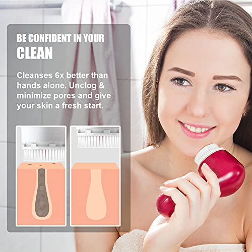 Sierra Clean Replacement Facial Cleansing Brush Heads compatible with Radianc...