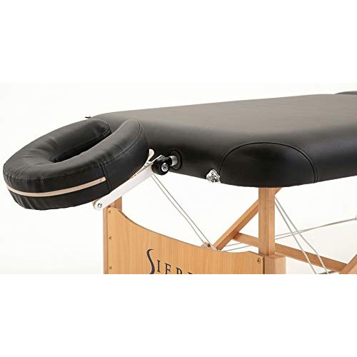 Sierra Comfort All Inclusive Portable Massage Table, Black