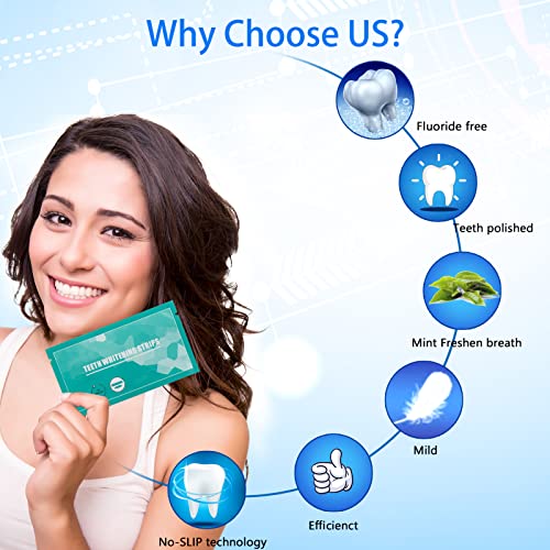14 PCS Non-Sensitive Teeth Whitening Strips, Instant Teeth Whitener for Tooth...