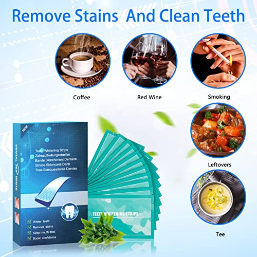 14 PCS Non-Sensitive Teeth Whitening Strips, Instant Teeth Whitener for Tooth...