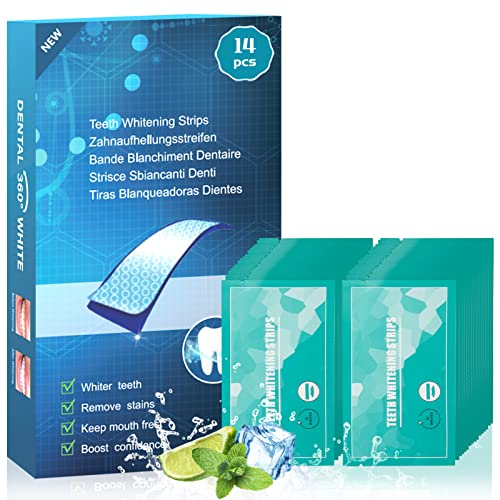 14 PCS Non-Sensitive Teeth Whitening Strips, Instant Teeth Whitener for Tooth...