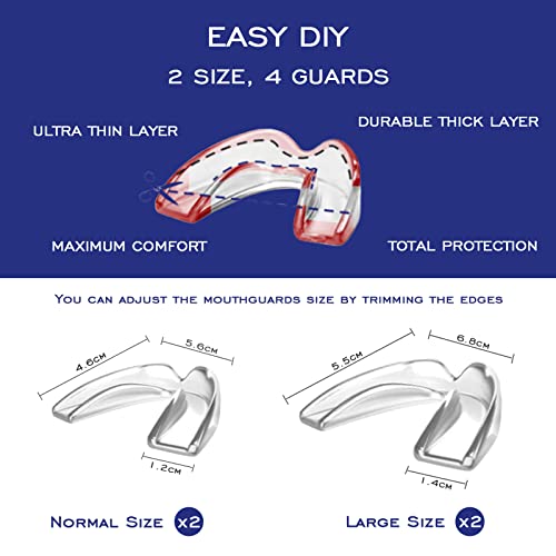 Moldable Dental Guard, Mouth Guard for Clenching Teeth at Night, Night Guards...