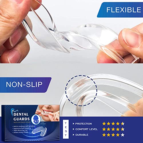 Moldable Dental Guard, Mouth Guard for Clenching Teeth at Night, Night Guards...