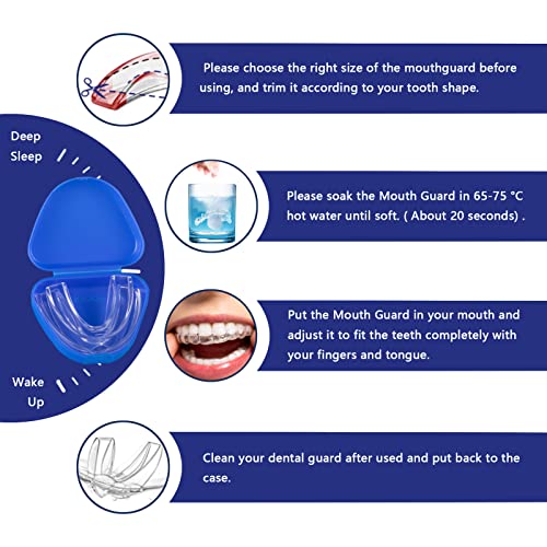Moldable Dental Guard, Mouth Guard for Clenching Teeth at Night, Night Guards...