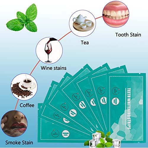 Teeth Whitening Strips, Enamel Safe White Teeth Whitening Kit, 5D Teeth White...