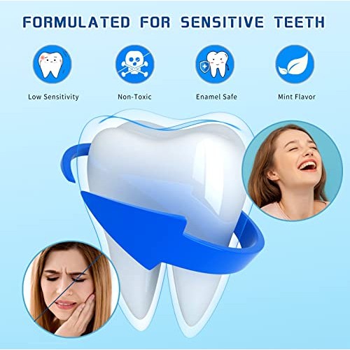 Teeth Whitening Strips, Enamel Safe White Teeth Whitening Kit, 5D Teeth White...
