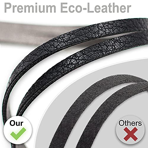 Eyeglasses Holder Strap Cord - Premium ECO Leather Eyeglasses String Holder C...