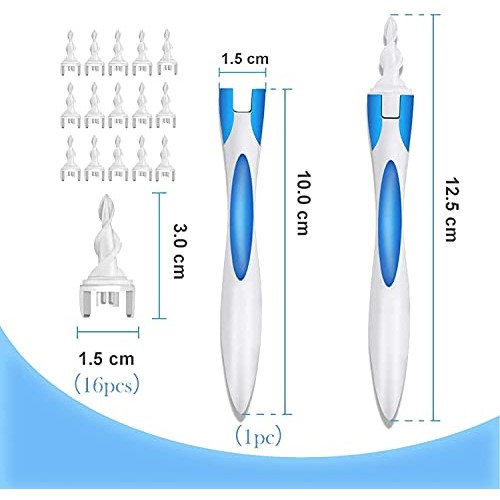 Q Grips Ear Wax Remover, Toddler Earwax Removal Tool Q Grips Earwax Remover K...