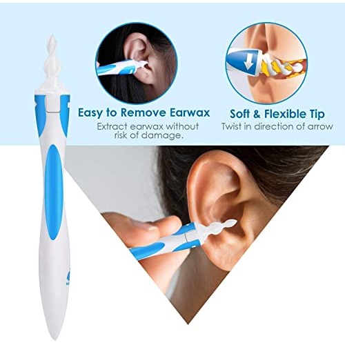 Q Grips Earwax Remover, Toddler Ear Wax Removal Tool Tvilder Ear Wax Remover ...