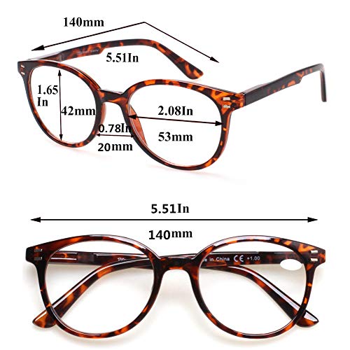 3 Pack Reading Glasses Spring Hinge Stylish Readers Black / Tortoise for Men ...