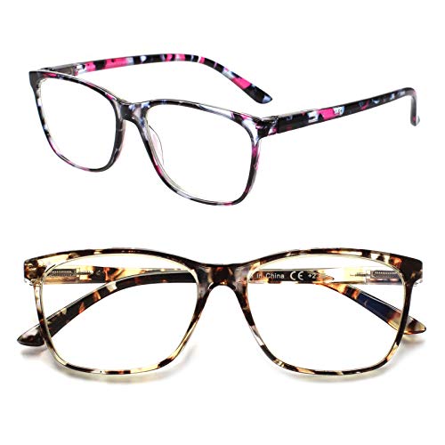 SIGVAN Ladies Reading Glasses Blue Light Blocking Spring Hinge Fashion Patter...