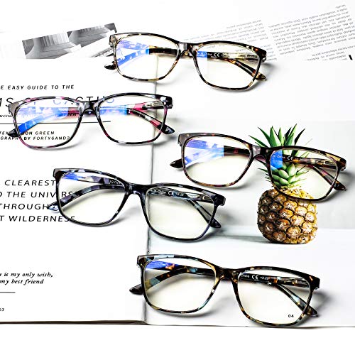 SIGVAN Ladies Reading Glasses Blue Light Blocking Spring Hinge Fashion Patter...