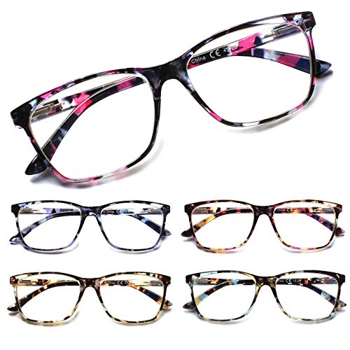 SIGVAN Ladies Reading Glasses Blue Light Blocking Spring Hinge Fashion Patter...