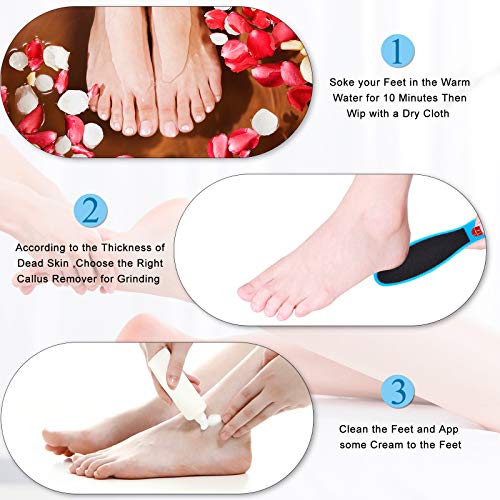Callus Remover for Feet Electric, SIHOHAN Rechargeable Pedicure Tools Foot Sc...