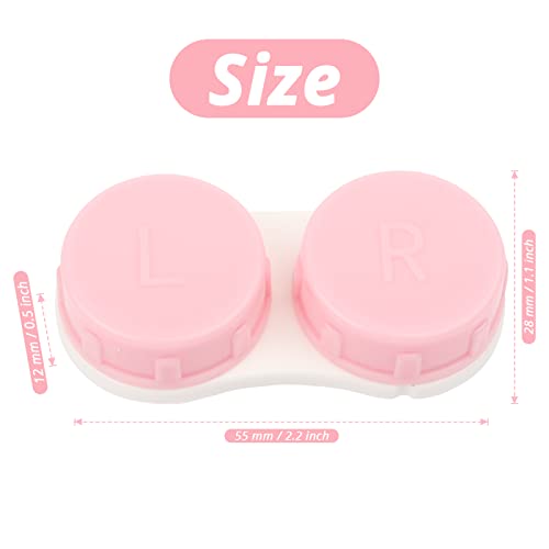 Sihuuu Colorful Contact Lens Case,6 Pack for Travel, Home, Outdoor, Mini Cont...